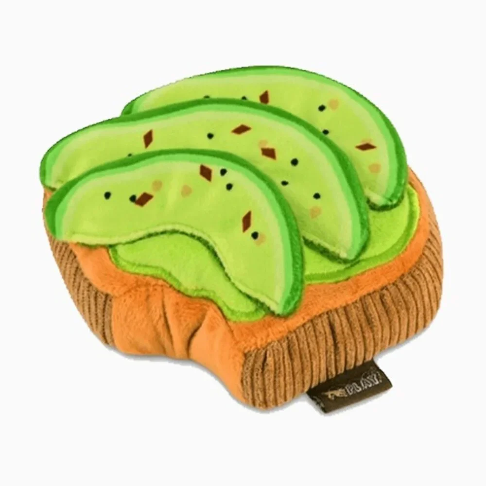P.L.A.Y.‎ “Barking Brunch” Avocado Toast Dog Chew Toy (Med) BRAND NEW W/TAGS!